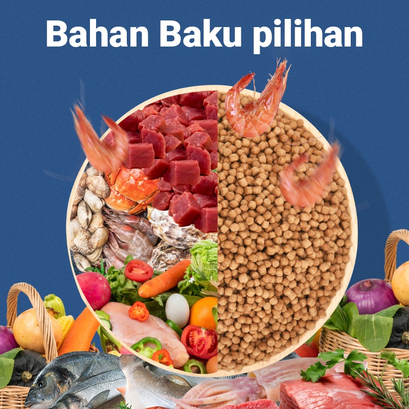 Yee makanan ikan channa pakan ikan gabus pelet ikan brontosaurus