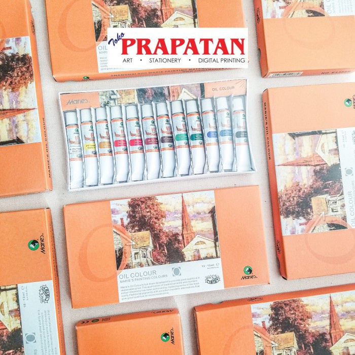 

Cat Minyak Maries / Oil Color 12 warna NANDAA