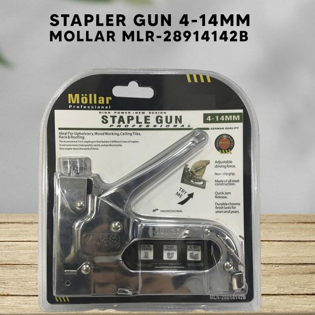 

Staple Gun Tembak Staples Stepler Hekter mollar 3in1 jok kulit kardus