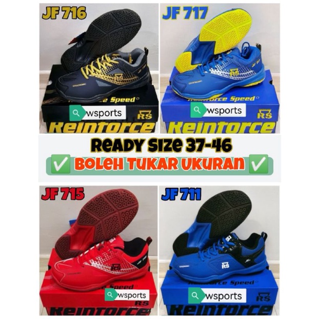 [[Boleh Tukar Ukuran]] Sepatu Badminton RS JF 715 716 717 721 722 Original