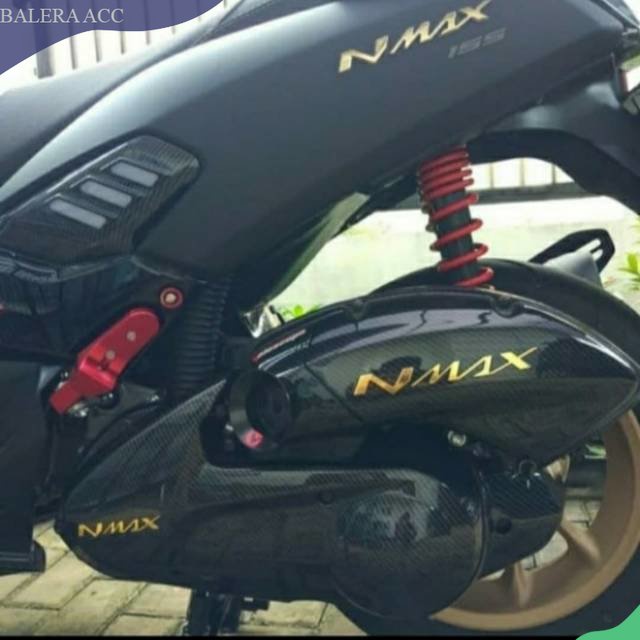 Paket cover tutup cvt dan cover tutup filter yamaha nmax  logo