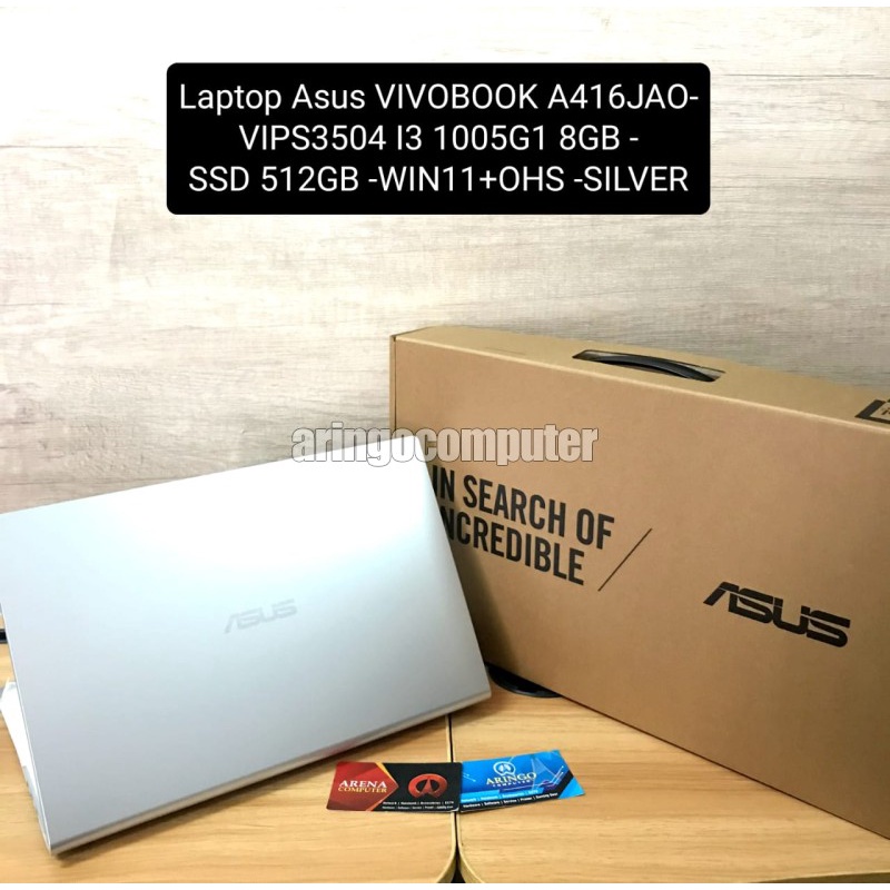 Laptop Asus VIVOBOOK A416JAO-VIPS3504 I3 1005G1 8GB -SSD 512GB -WIN11+OHS -SILVER