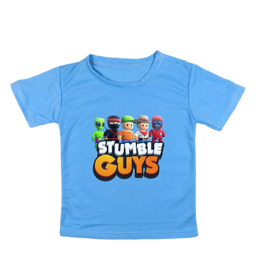 Atasan Baju Kaos Anak Stumble Guys Lava Laki Laki Perempuan Umur 2 - 10 Tahun K208