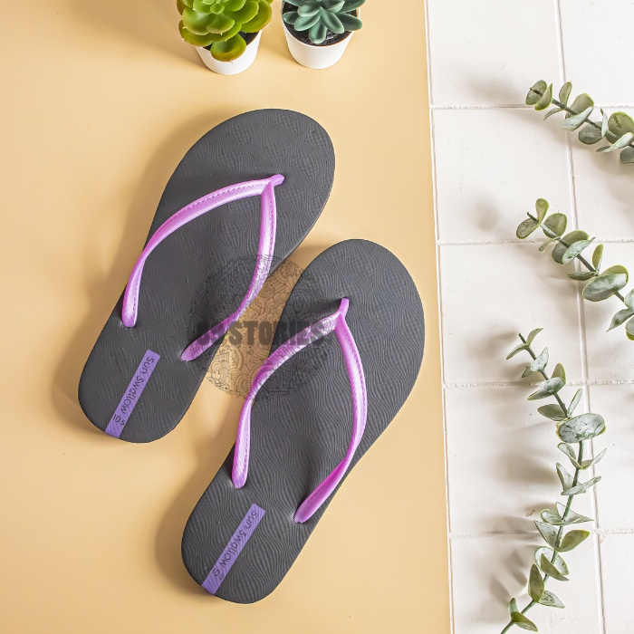 GROSIR SANDAL ISI 6 Sandal Jepit / Sendal Jepit Wanita Sunswallow Tokyo (Per 6 Pcs)