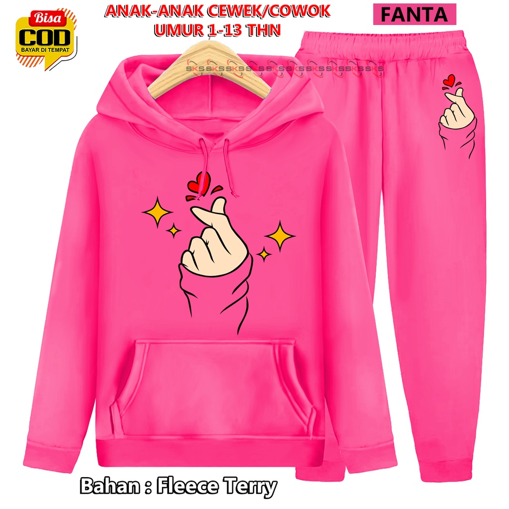 Setelan Anak SARANGHAEYO sweater Hoodie Suiter Topi TM 00098 Setelan Olahraga Anak Cowo Cewe Setelan olahraga Training Sportswear Children Paling Tren &amp; Laris Terbaru