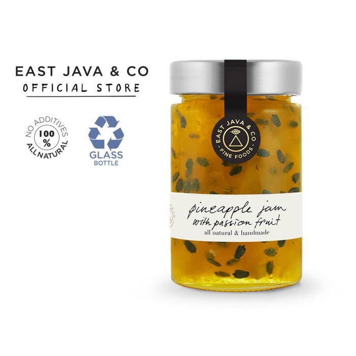 

EAST JAVA & CO PINEAPPLE JAM WITH PASSION FRUIT - 250G (SELAI NANAS)