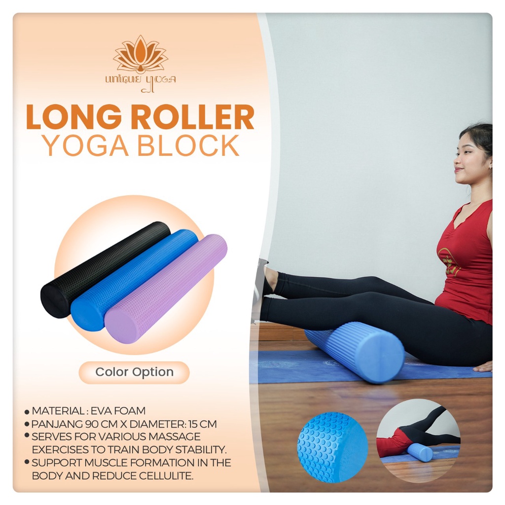 Ibasenice Yoga Massagerolle 90cm - Muskelrolle Für Fitness & Entspannung