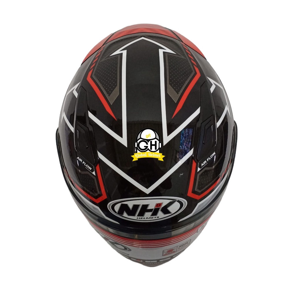 NHK HELM S1 GP PRO REVENGE SPEED BLACK RED GPPRO DOUBLE VISOR DD-RING