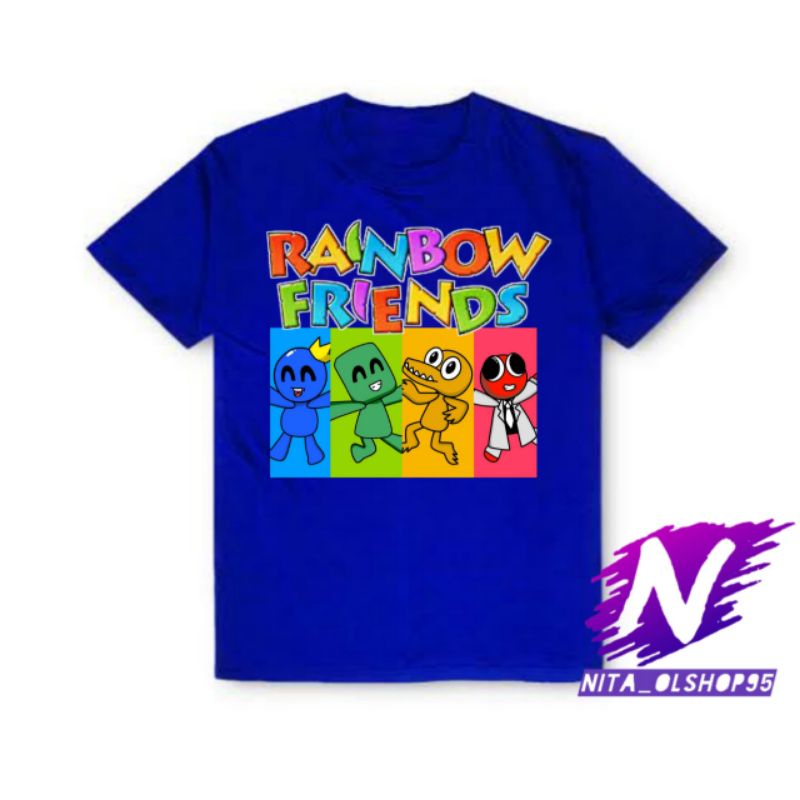 kaos anak rainbow friends Roblox game baju anak rainbow friends gratis sablon nama