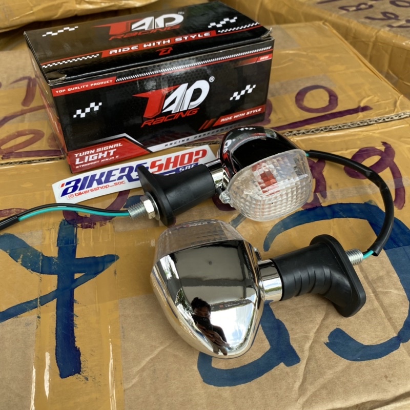 lampu sein sen ninja import krom gagang pendek