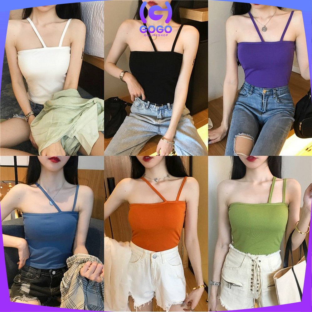 GOGO-P101 P102 Pakaian Dalam Atasan Wanita / Atasan Crop Wanita / Baju Bra Wanita Tank Top Wanita / Streetwear Wanita Bra Pakaian Tangtop Wanita