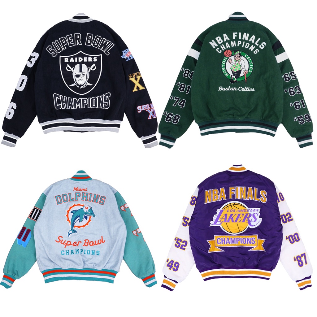 Jacket Varsity NBA NFL MLB Bulls Yankess Raiders Full Bordir