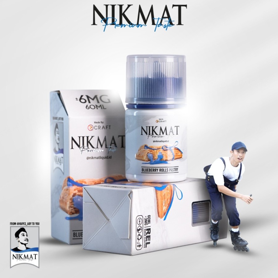 BARU LIQUID NIKMAT BLUEBERRY PUFF PASTRY V2 3MG 60ML