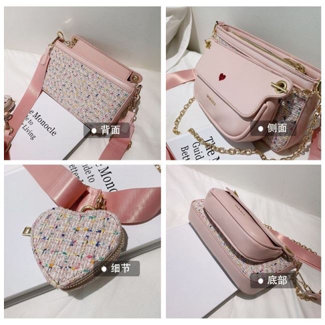 (COD) Vyctoria VOS12984 Tas Selempang Wanita 3in1 Fashion Slingbag Import Grosir Promo JT12984 12984