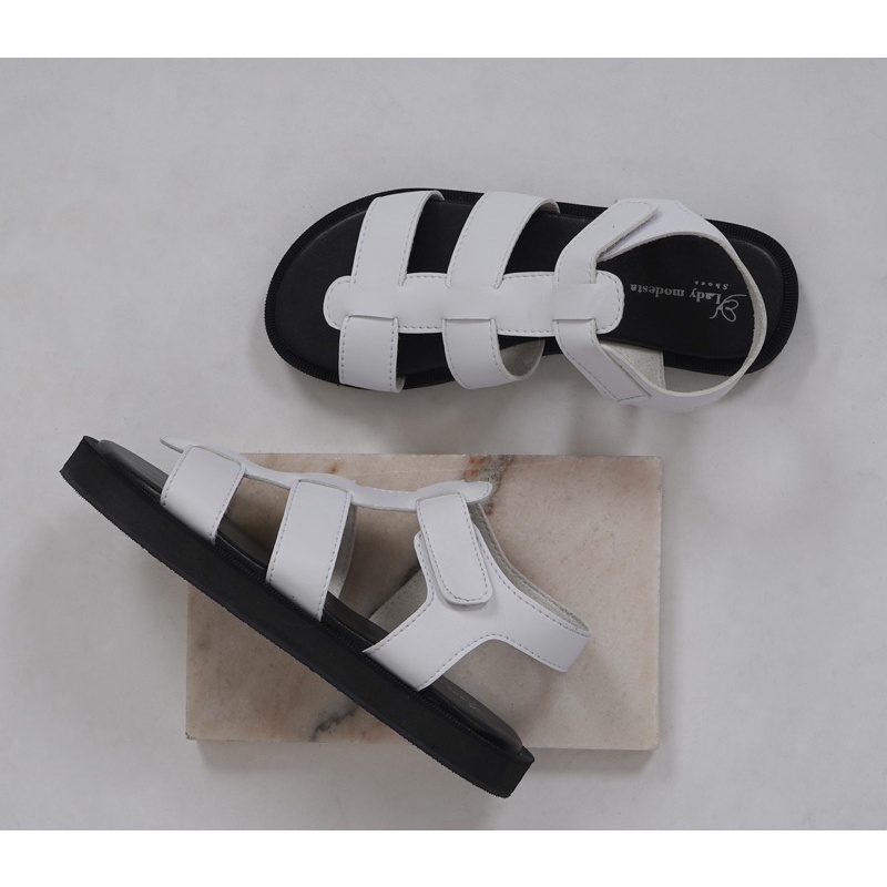 Elvina sandal tali white | Size 36-44