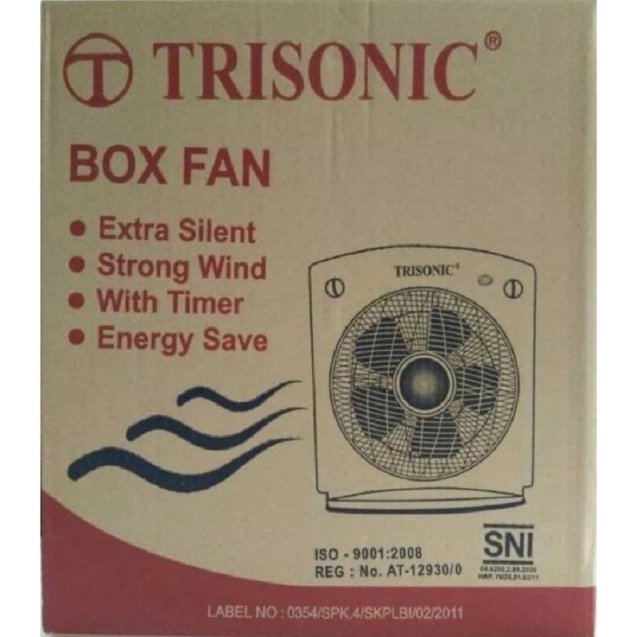 Kipas Angin Meja Boxfan Trisonic 12in 12 Inch Box Fan