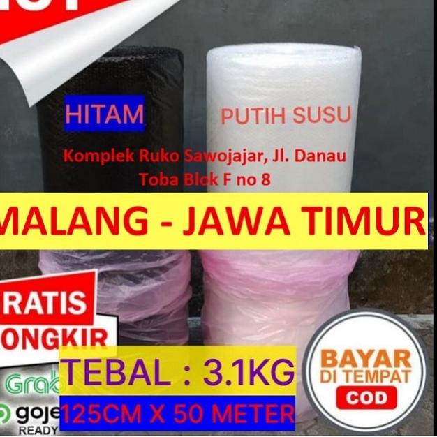 

Bubble Wrap Roll - HITAM 2KG