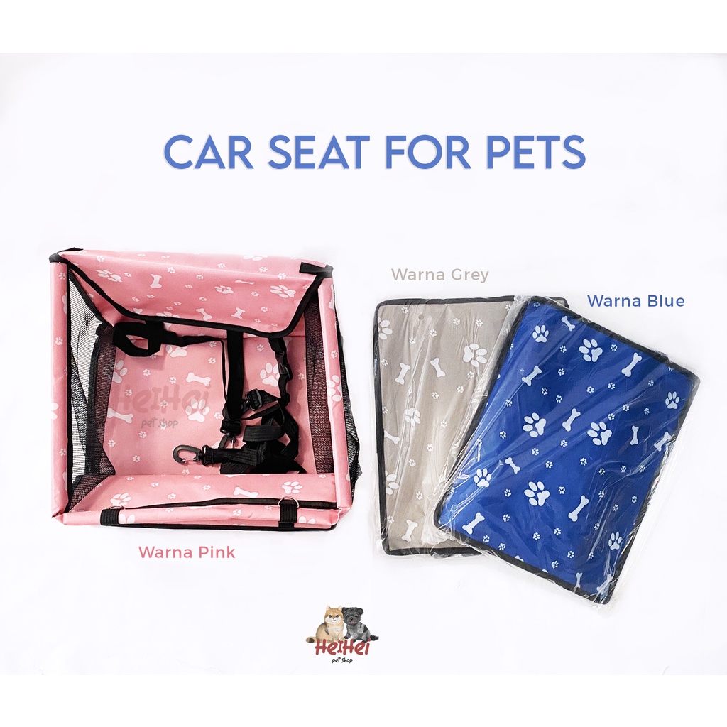 Kotak Kursi Tempat Duduk Anjing Kucing Waterproof Mobil - Pet Car Seats Travel for Dog Cat