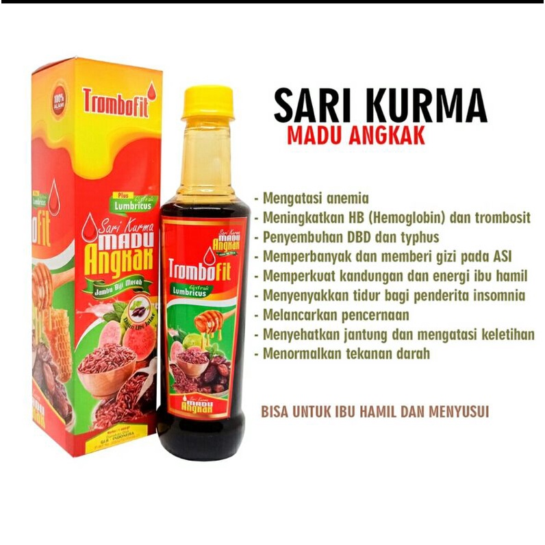 Trombofit sari kurma madu angkak