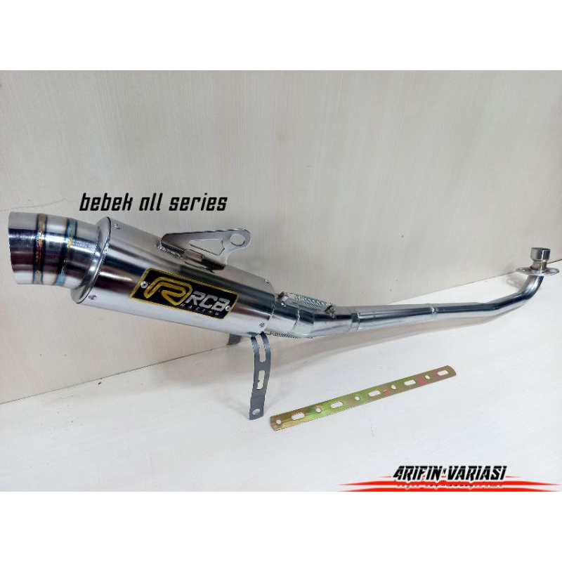 KNALPOT RCB RACING Knalpot Bobokan Full Sytem Yamaha jupiter z karisma absolut revo vega revo lama s