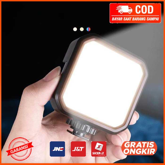 Lampu Kamera Mini RGB LED Portable Photo Video Light 2000 mAh WLR1