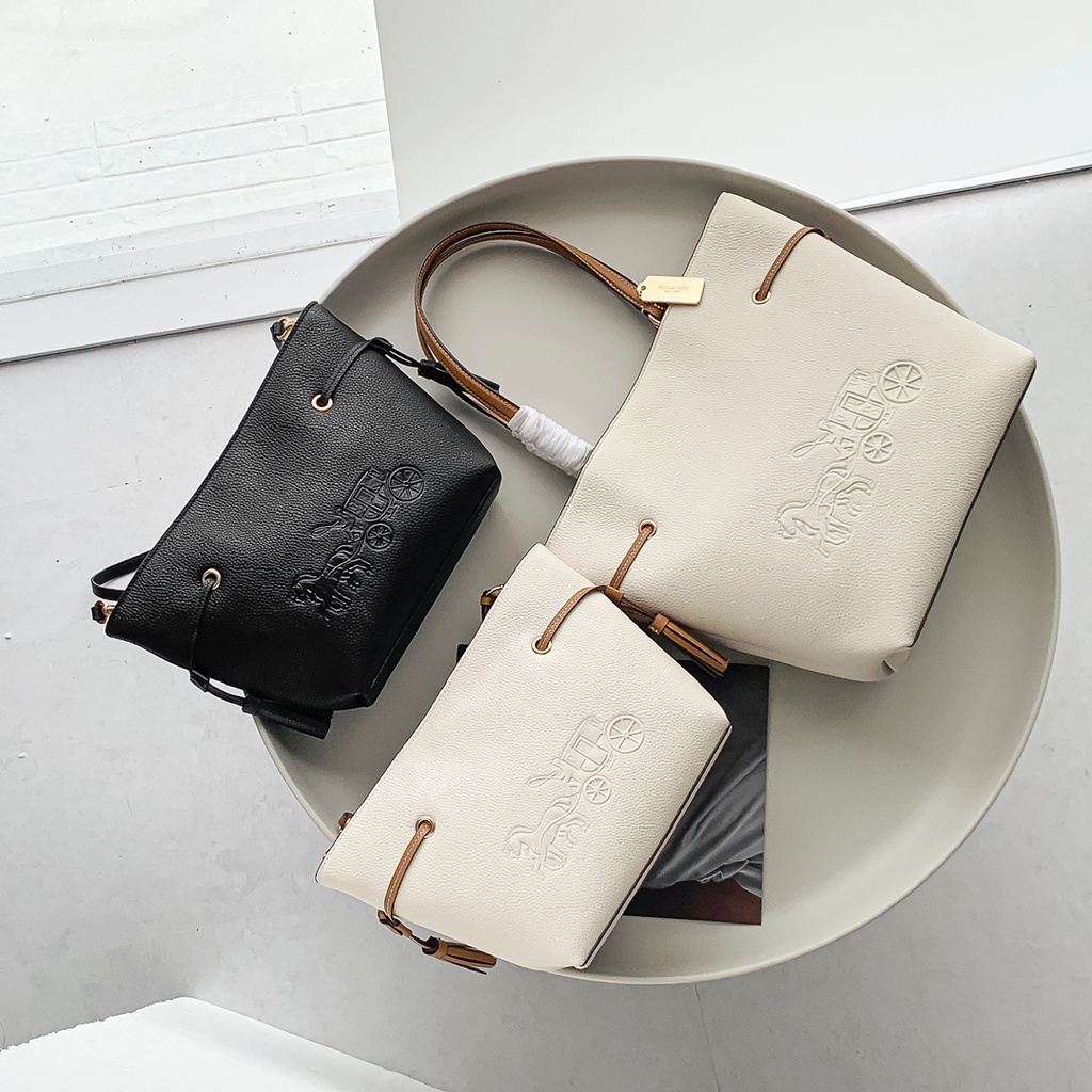 COACH CA165, CA164 drawstring bucket bag