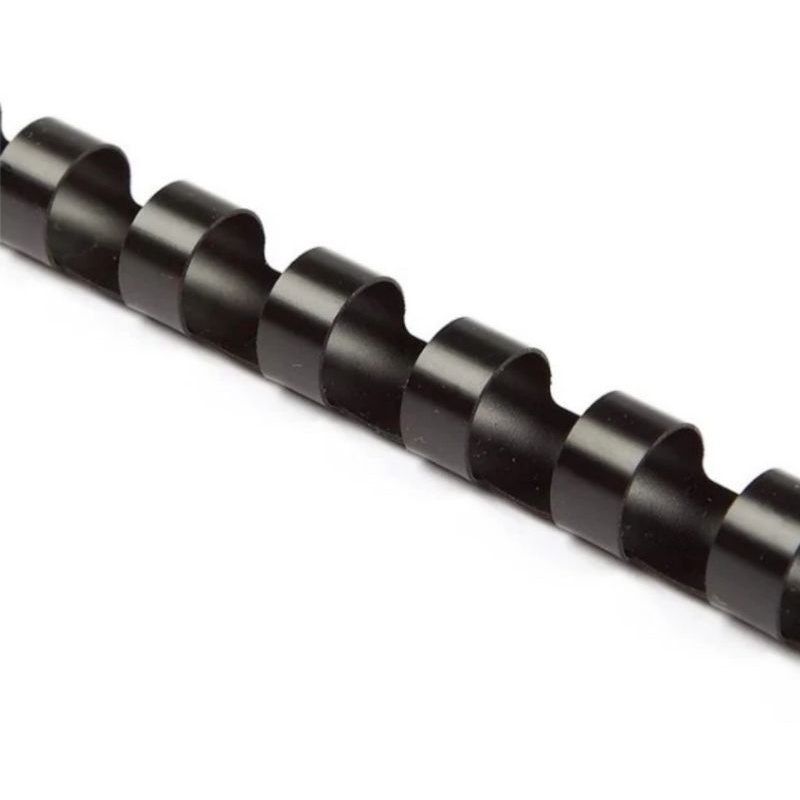 

Spiral Plastik Jilid Hitam 1/2" 12mm / Plastik Binding Hitam 1 meter