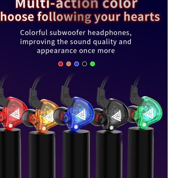 QKZ AK6 Sport Earphone with Mic - Colorful