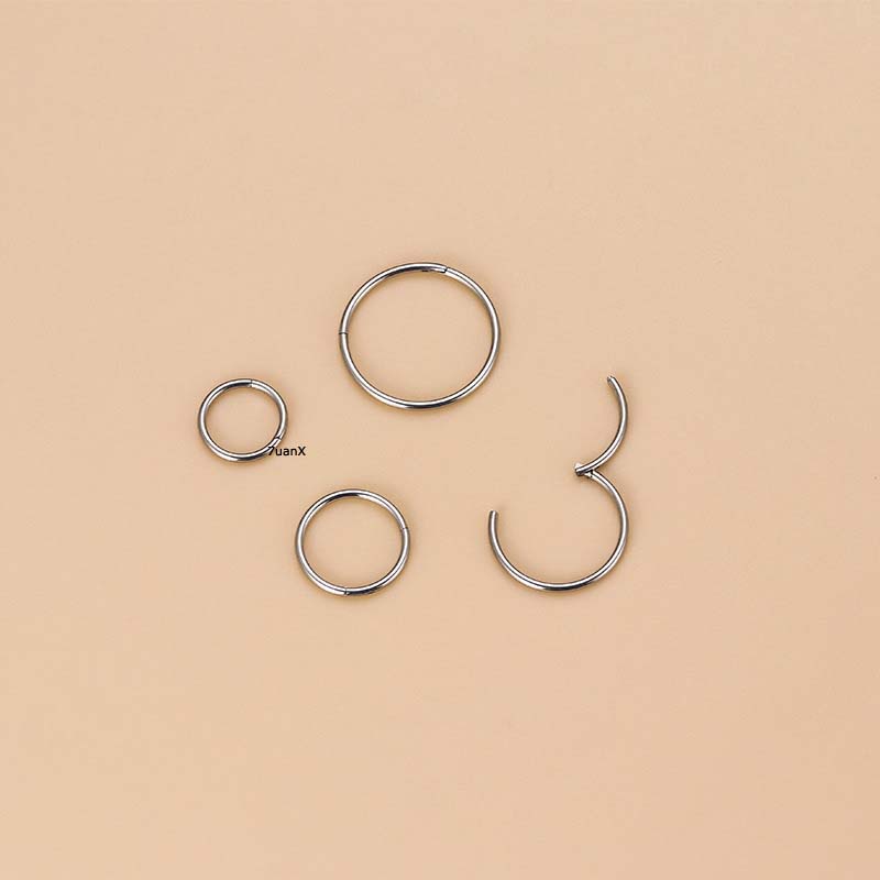 1pc Anting Tindik Hidung / Bibir / Tubuh Bahan Stainless Steel Ukuran 6-12mm Untuk Pria / Wanita