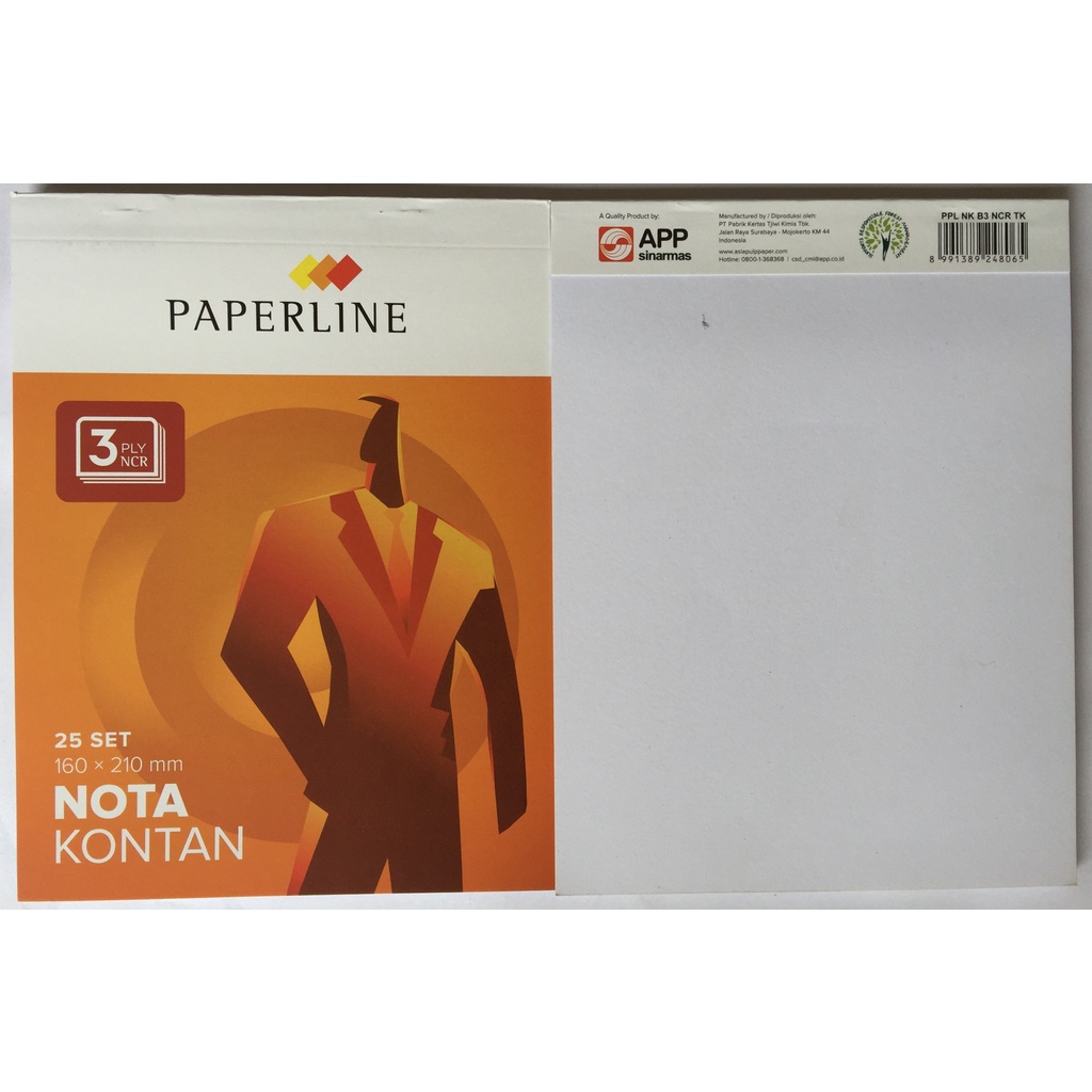 

(1 Biji) GROSIR Nota Kontan PAPERLINE Besar 3 Ply / Nota Kontan Paperline B3 / Buku Nota Kontan PAPERLINE Besar 3 Rangkap / Paperline B-3 (1 Biji)