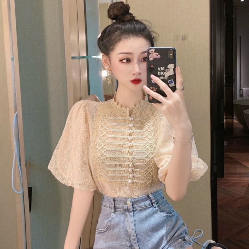 ATASAN BURKAT CASANDRA TANGAN PENDEK IMPORT