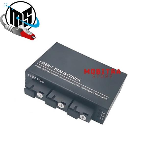 Media Converter 3 FO 2 LAN | 3FO 2LAN | 3 Port FO 2 Port LAN
