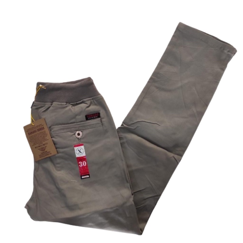 CELANA PANJANG CHINOS PRIA PINGGANG KARET ORIGINAL PREMIUM MERK XANIAGO