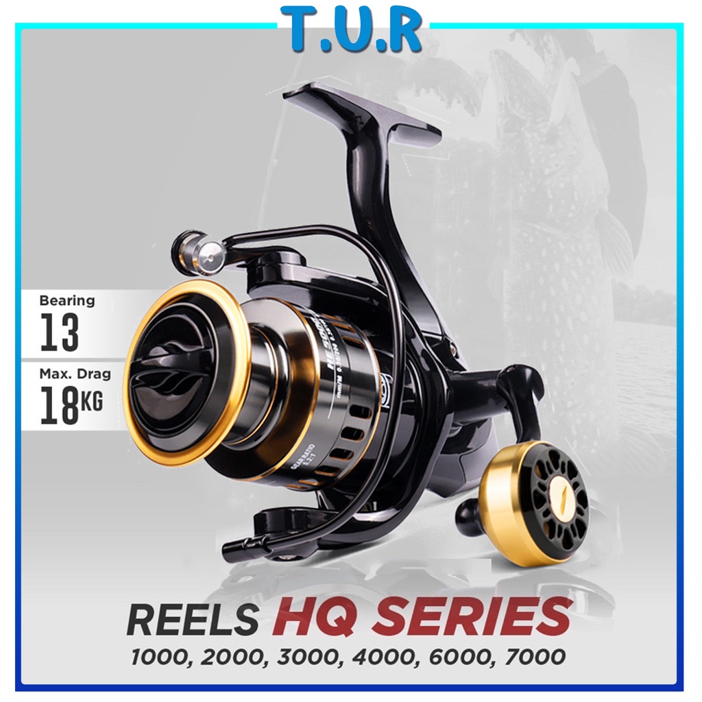 10kg Reel Pancing HE1000 - 7000/ Reel Pancing Murah Kuat Power Handle/ Reel Pancing Laut Tarikan Pancing Metal/ Gulungan Pancing Ikan Logam Metal CNC/ Gulungan Senar Pancing/ Reel Pancing Shimano