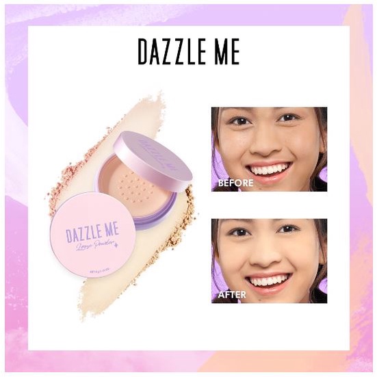 DAZZLE ME Always Setting Loose Powder BPOM | Soft Smooth Long Lasting BPOM 100%