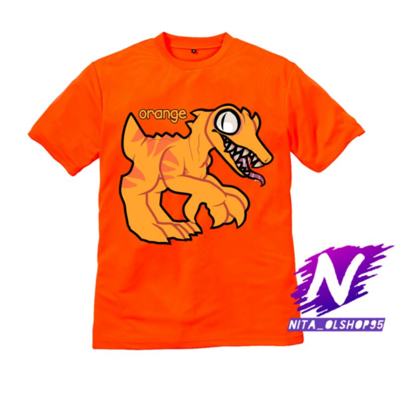 baju anak rainbow friends kaos anak rainbow friends baju rainbow friends orange