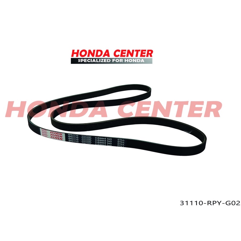 fanbelt fan belt tali kipas belting civic type r  5D 2017 2018 2019 2020 2021 6pk 1710 31110-RPY