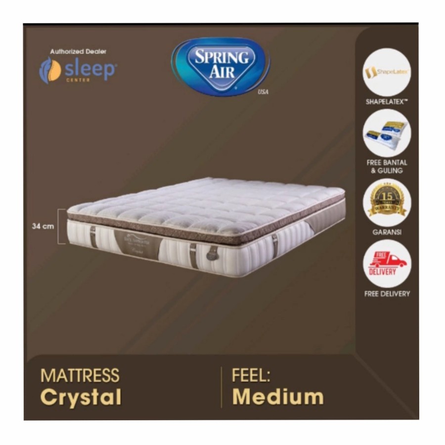 Kasur Crystal Spring Air Matras Mattress 100 120 160 180 200