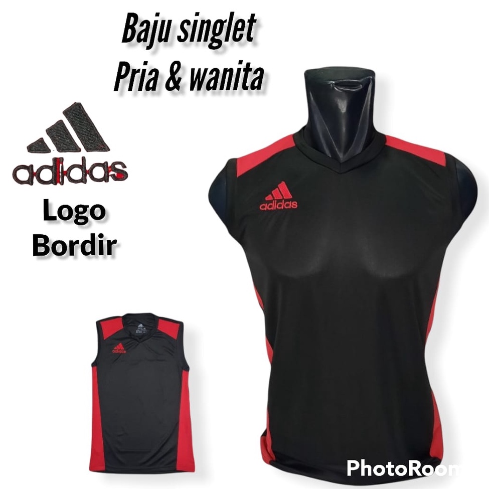 Baju singlet dewasa kaos olahraga futsal badminton voli basket pria dan wanita