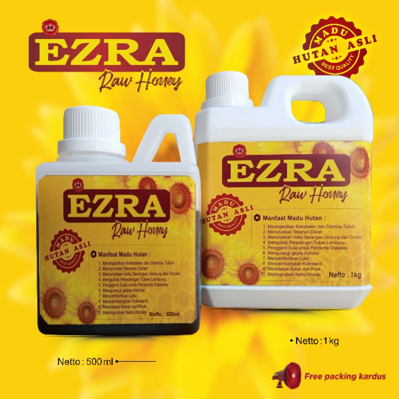 

EZRA ROW HONEY 0,5 Kg dan 1 Kg, MADU HUTAN ASLI dan MURNI
