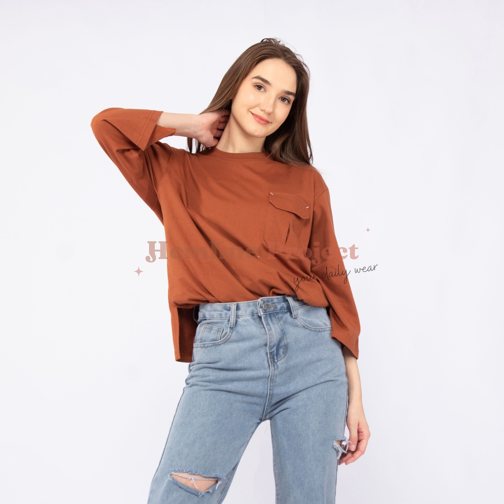 Haura Oversized Plain Top by Hemline Project