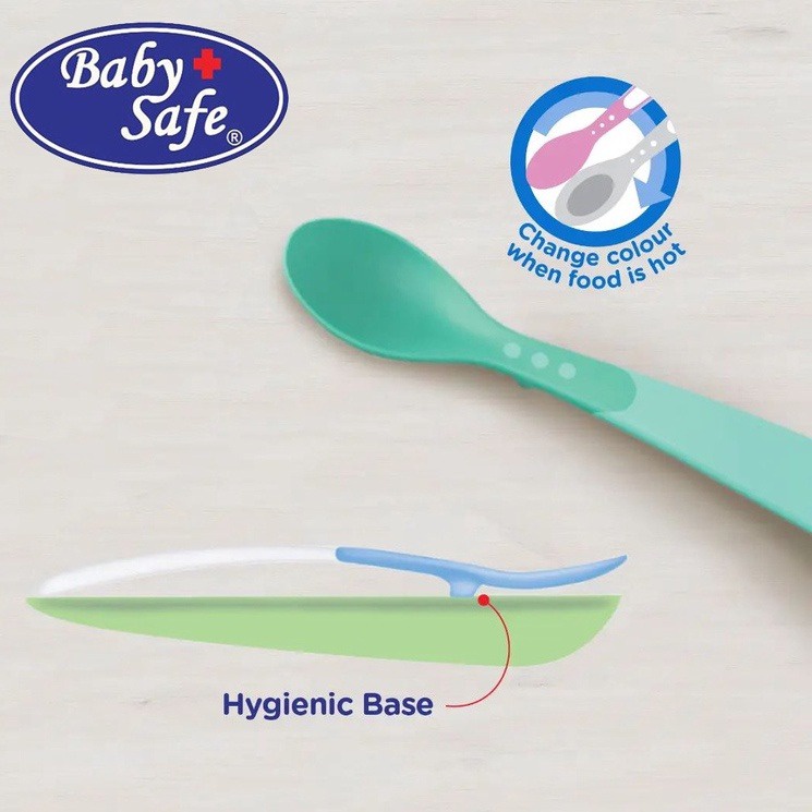 Baby safe Head Indicator Spoons / Sendok Makan Bayi BS347