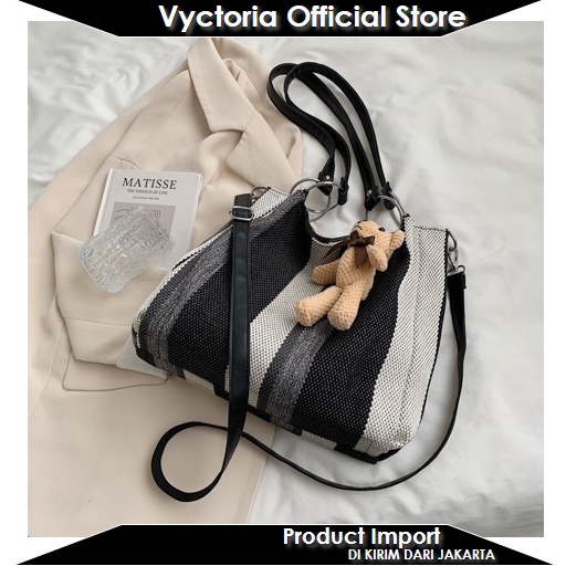 (COD) Vyctoria VOS5859 Tas Selempang Wanita Fashion Tote Bag Import Shoulder Bag Promo Grosir EL5859 BQ3403 JT9108 GT1929 5859 3403 9108 1929