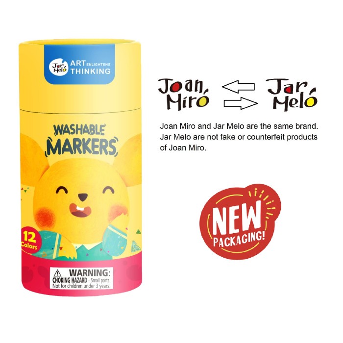 

Joan Miro Babyroo Washable Marker 12 color spidol warna spidol anak