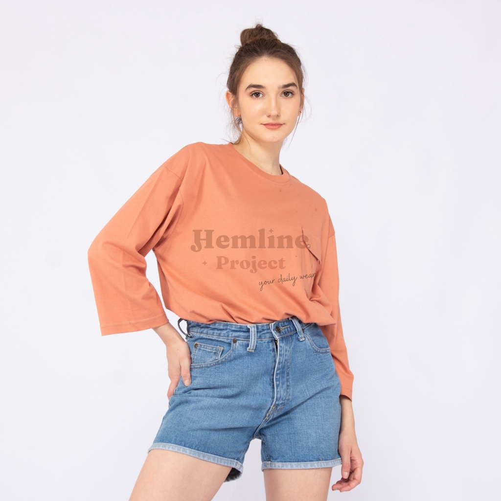 Haura Oversized Plain Top Teracota