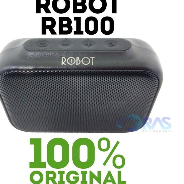 Speaker Robot RB100 DOTS Bluetooth Portable Speker Spiker Music Box - Hitam
