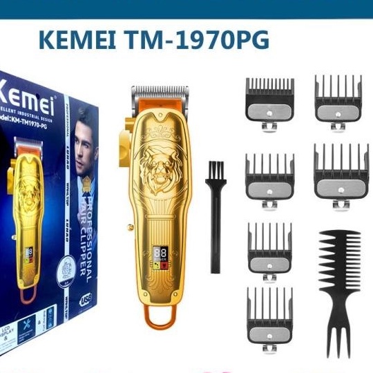 COD KEMEI KM TM-1970 PG Hair Clipper Mesin Cukur Rambut Kemei TM 1970PG / ALAT CUKUR RAMBUT KEMEI KM-1970