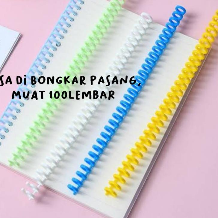 

⇶ (COD)Ring Binder Loose Leaf 30 Holes / A4/ B5/ A5 Spiral / alat tulis ⇰