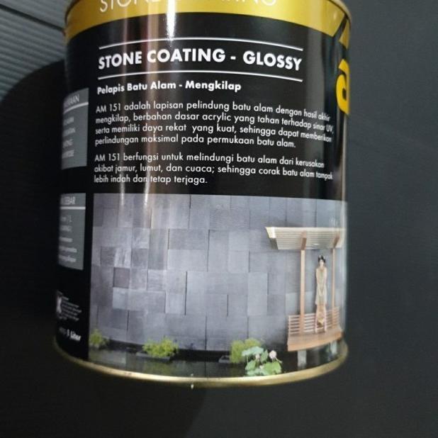Cat vernis pelapis batu alam stone coating AM 151 AM151 clear gloss