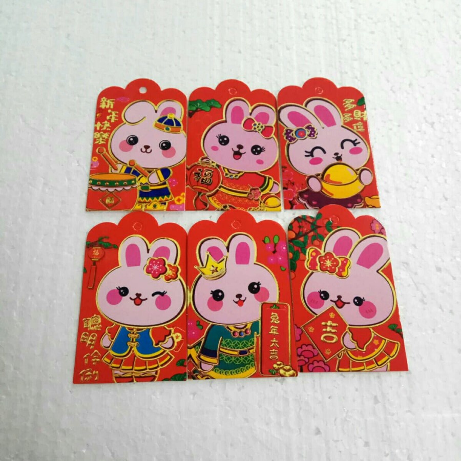 

Hang Tag Chinese New Year Rectangle Rabbit 25pcs